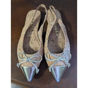 Aerosoles Women's Donna Ballet Flat Size 8 Cork Combo